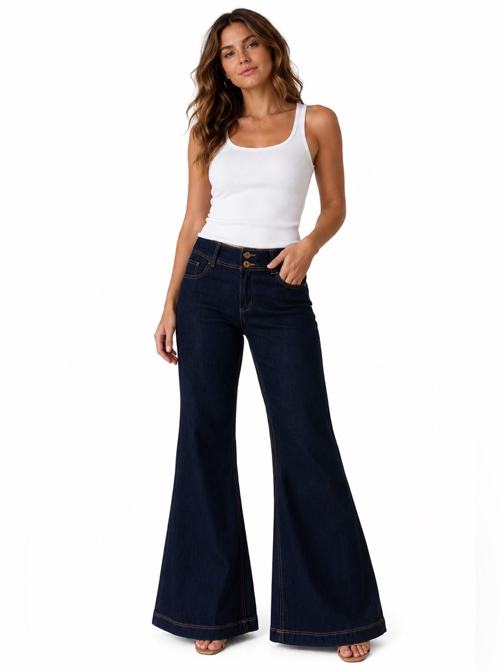dELiA*s Low Rise Super Wide Leg Jeans Sz 13